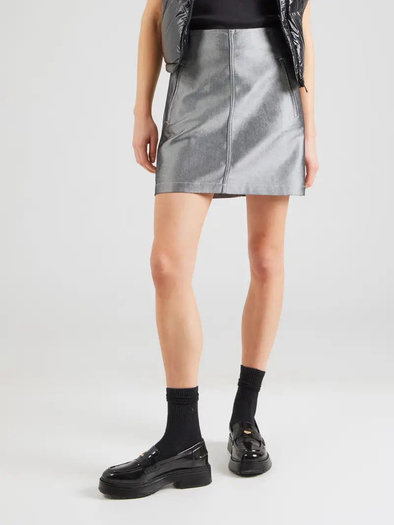 Gonna blu denim miniatura 3