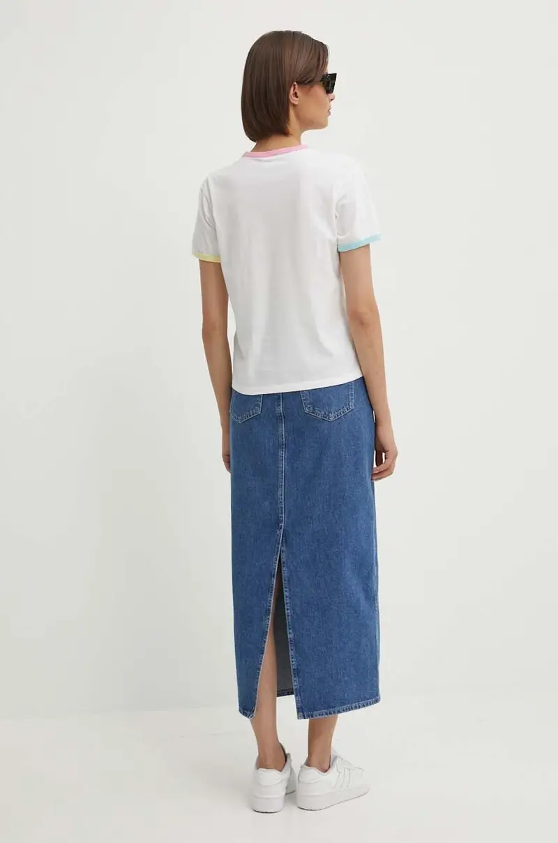 gonna di jeans colore blu J20J223680 miniatura 4