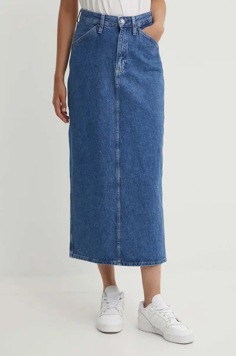 gonna di jeans colore blu J20J223680