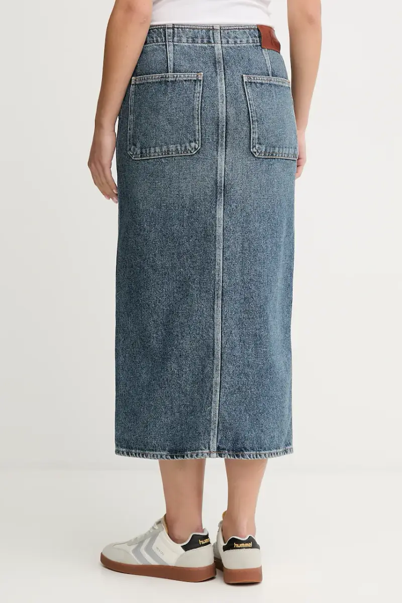 gonna di jeans colore blu LV047D724G miniatura 3