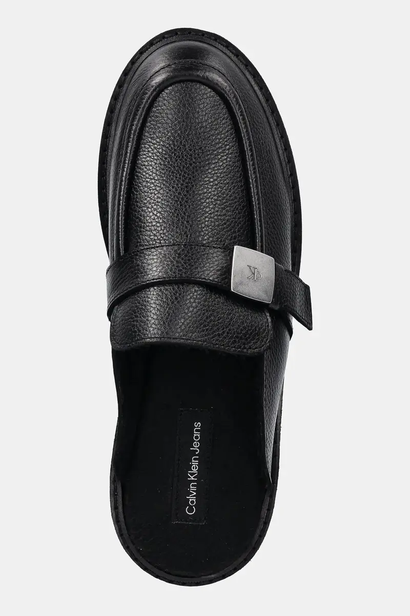 infradito in pelle FLATFORM SLIPON MG LTH donna colore nero YW0YW01655 miniatura 4