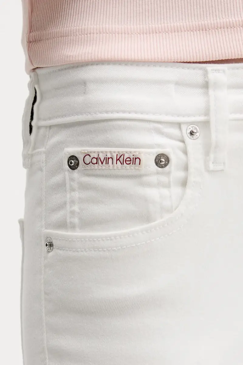 Calvin Klein Jeans Jeans Donna Bianco 3124748 miniatura 5
