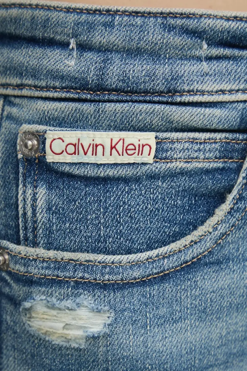 Calvin Klein Jeans Jeans Donna Blu 3312168 miniatura 4