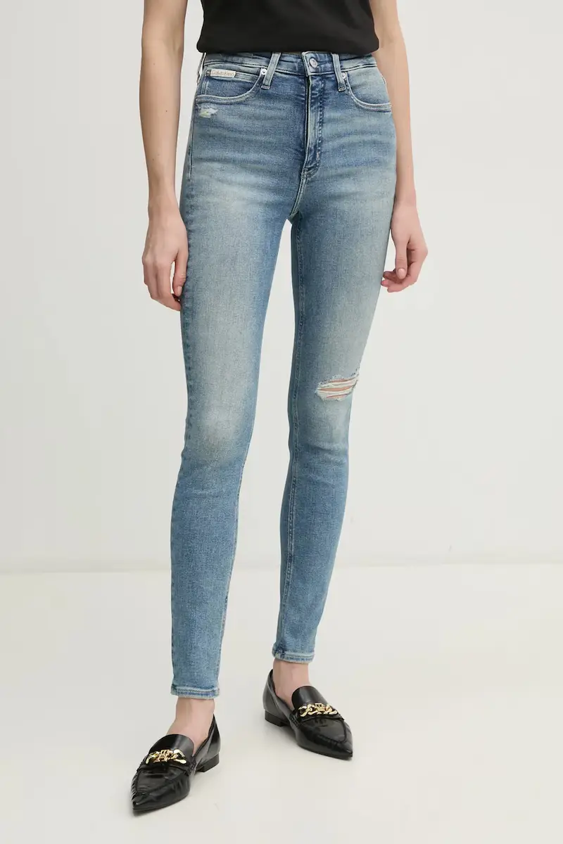 Calvin Klein Jeans Jeans Donna Blu 3312168