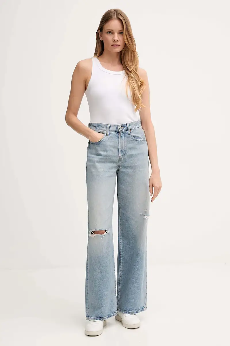 Calvin Klein Jeans Jeans Donna Blu 3133037 miniatura 2