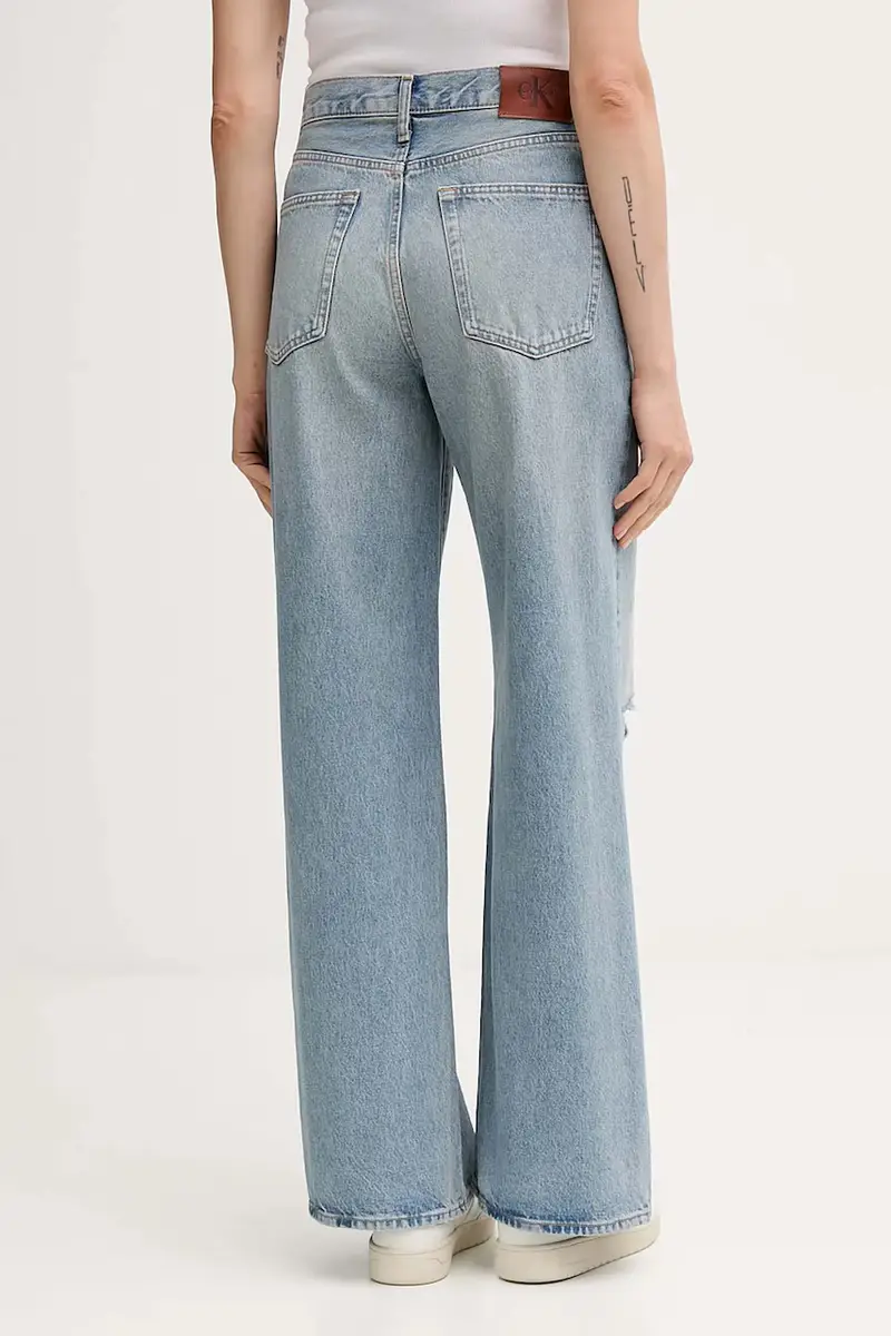 Calvin Klein Jeans Jeans Donna Blu 3133037 miniatura 3