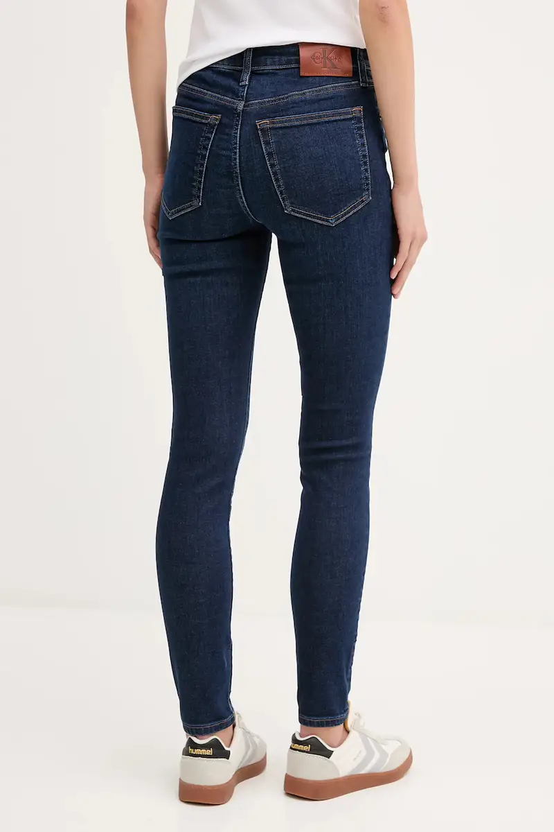 Calvin Klein Jeans Jeans Donna Blu 3767602 miniatura 3
