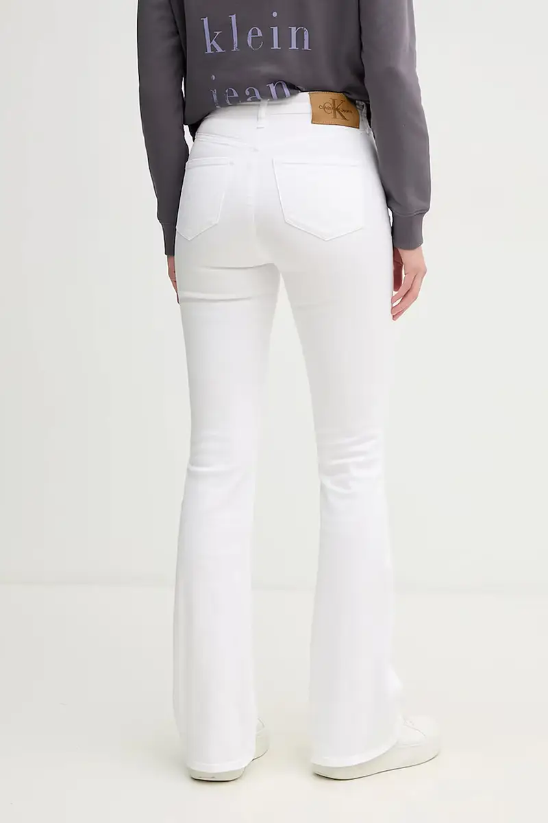 Calvin Klein Jeans Jeans Donna Bianco 3301116 miniatura 3