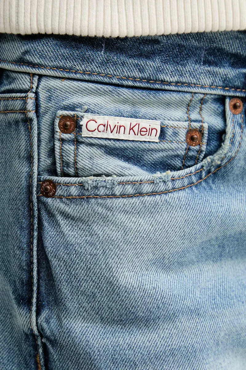 Calvin Klein Jeans Jeans Donna Blu 3132873 miniatura 4