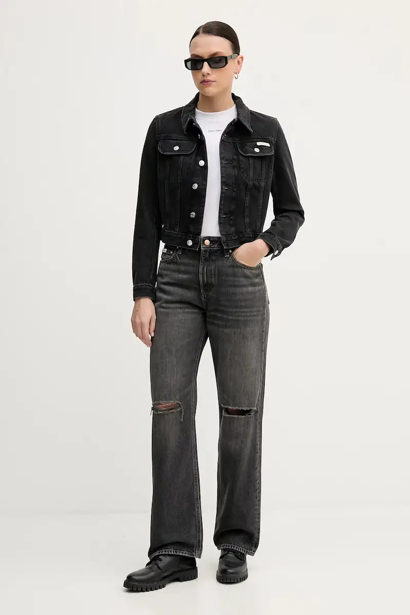 Calvin Klein Jeans Jeans Donna Nero 3920875 miniatura 2