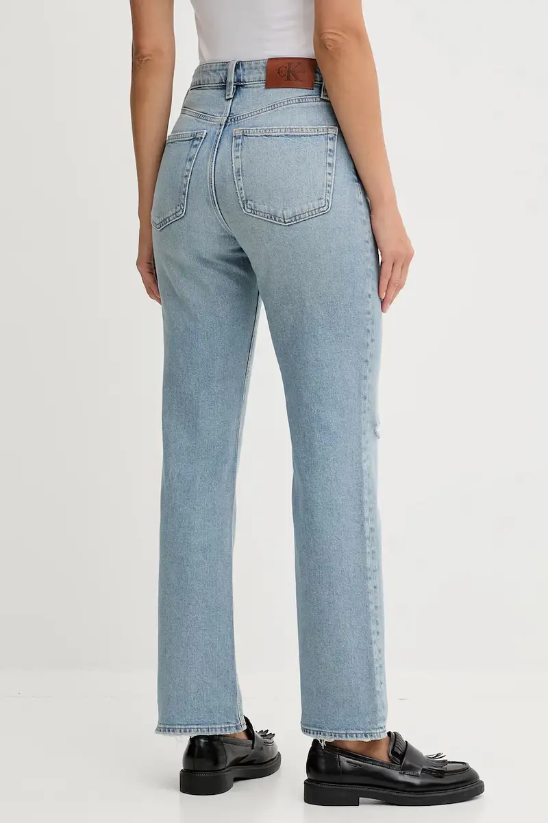 Calvin Klein Jeans Jeans Donna Blu 3582023 miniatura 3