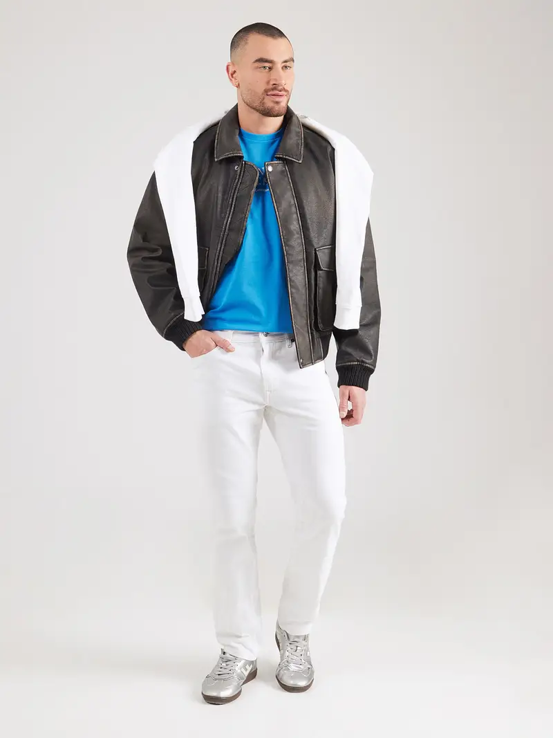 Maglietta 30S blu cielo / bianco miniatura 2