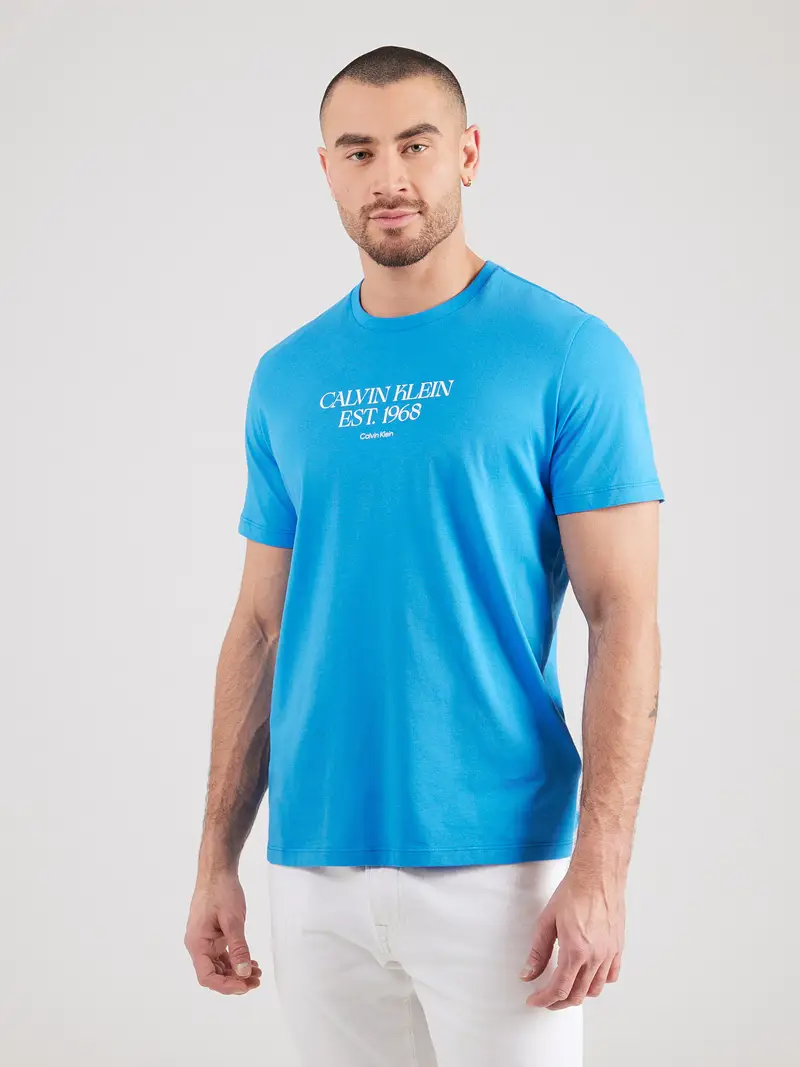 Maglietta 30S blu cielo / bianco miniatura 3