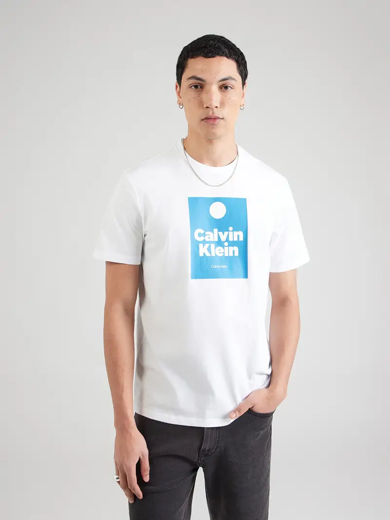 Maglietta azzurro / bianco miniatura 2