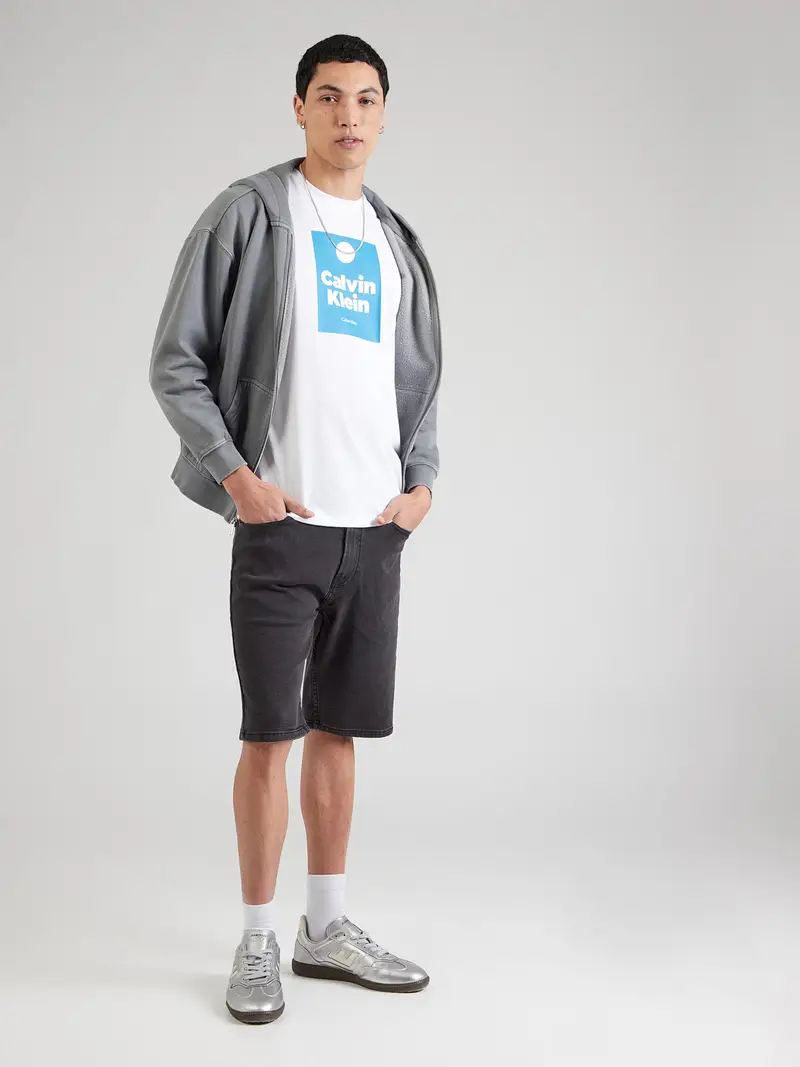 Maglietta azzurro / bianco miniatura 3