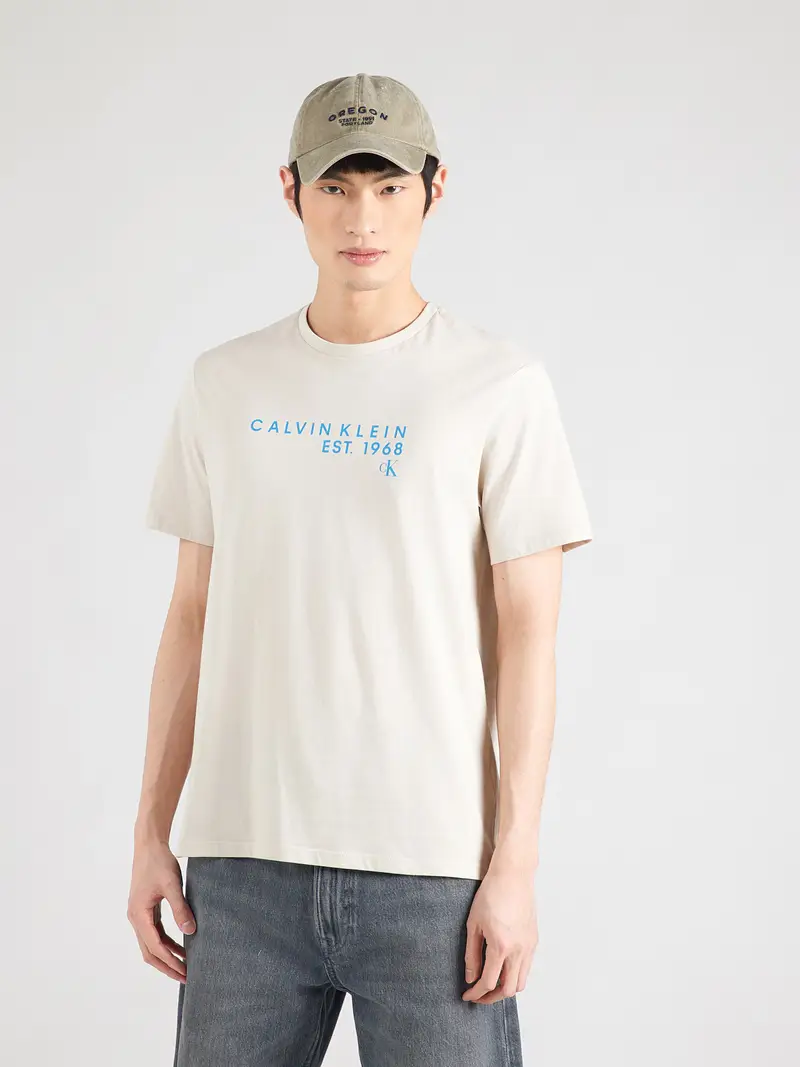 Maglietta azzurro / offwhite miniatura 2