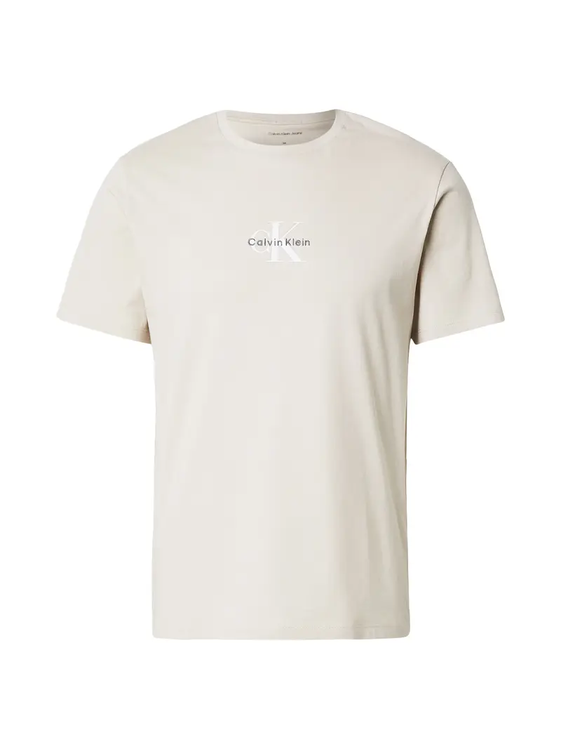 Maglietta beige / bianco