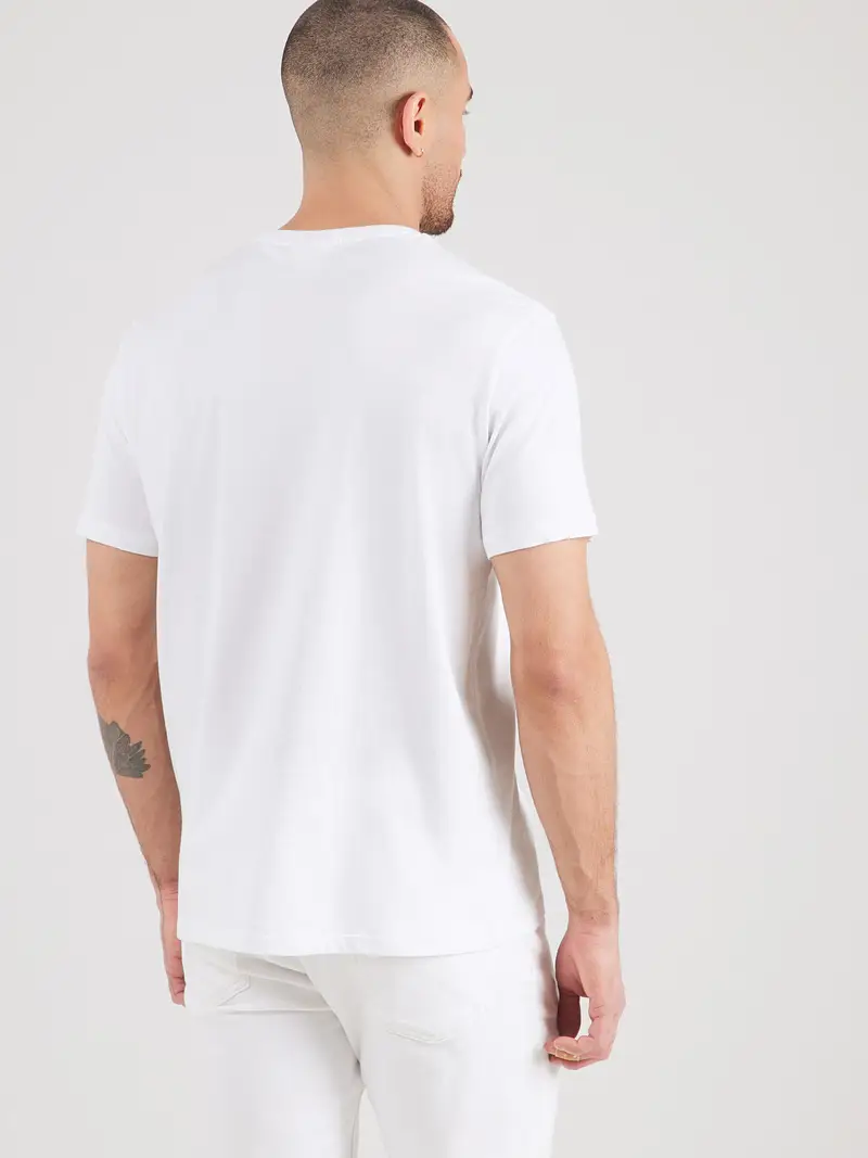 Maglietta blu / bianco miniatura 3