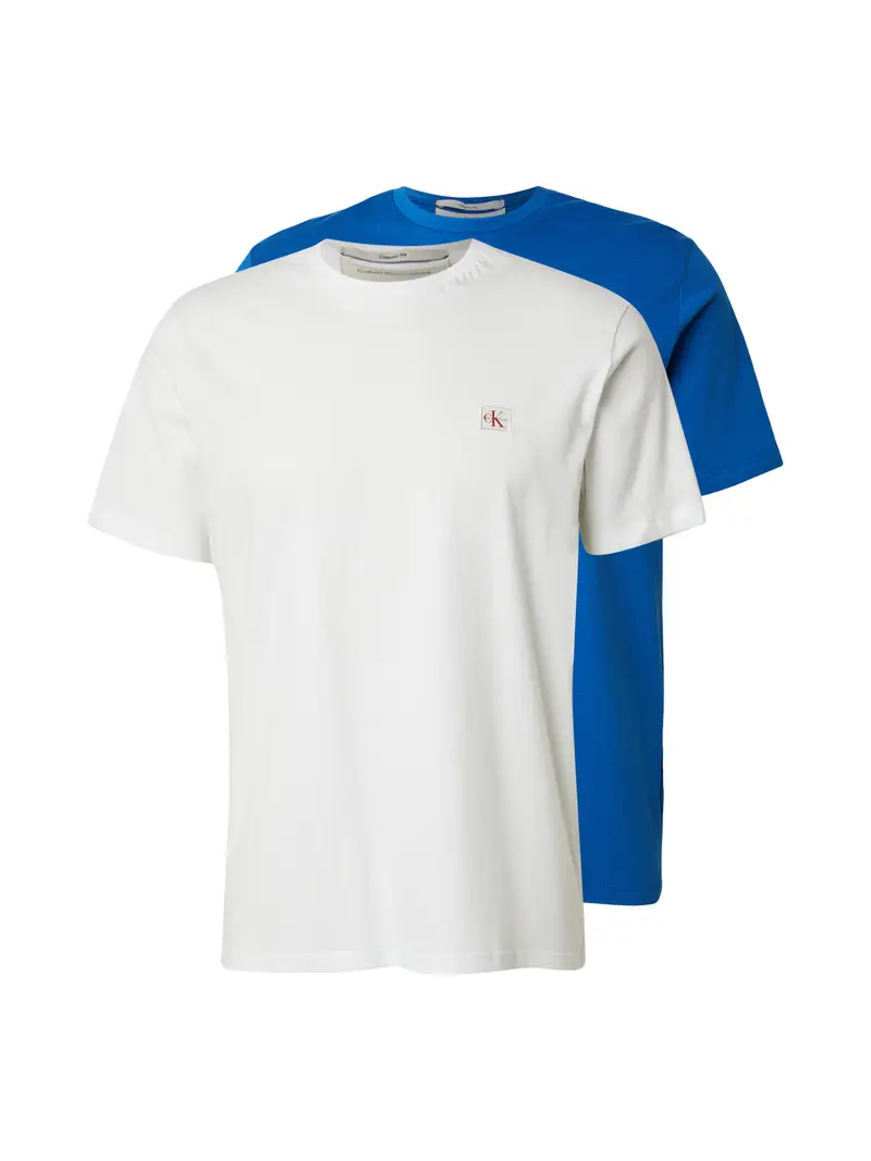 Maglietta blu / bianco