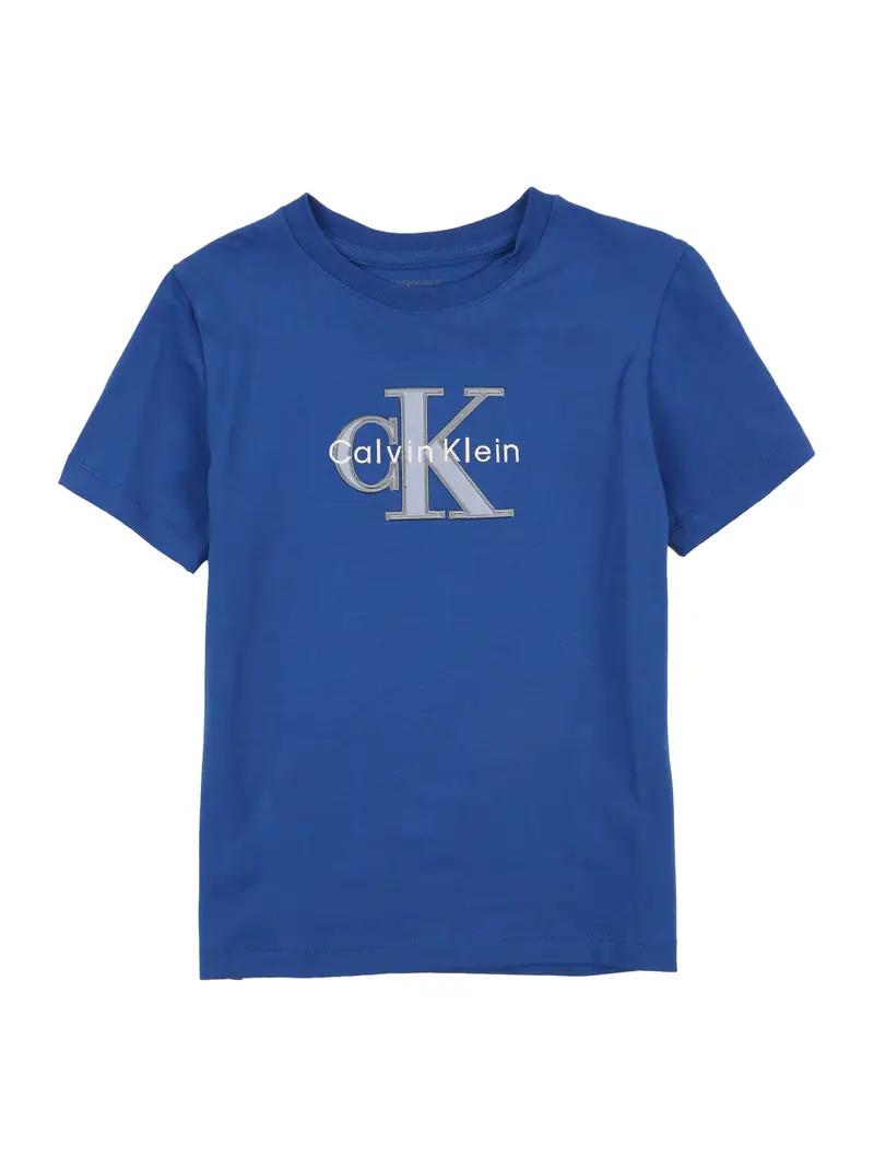 Maglietta blu / blu colomba / bianco