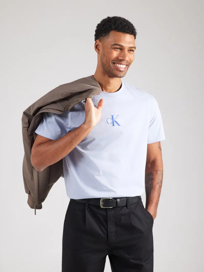 Maglietta blu / lilla pastello / bianco miniatura 2