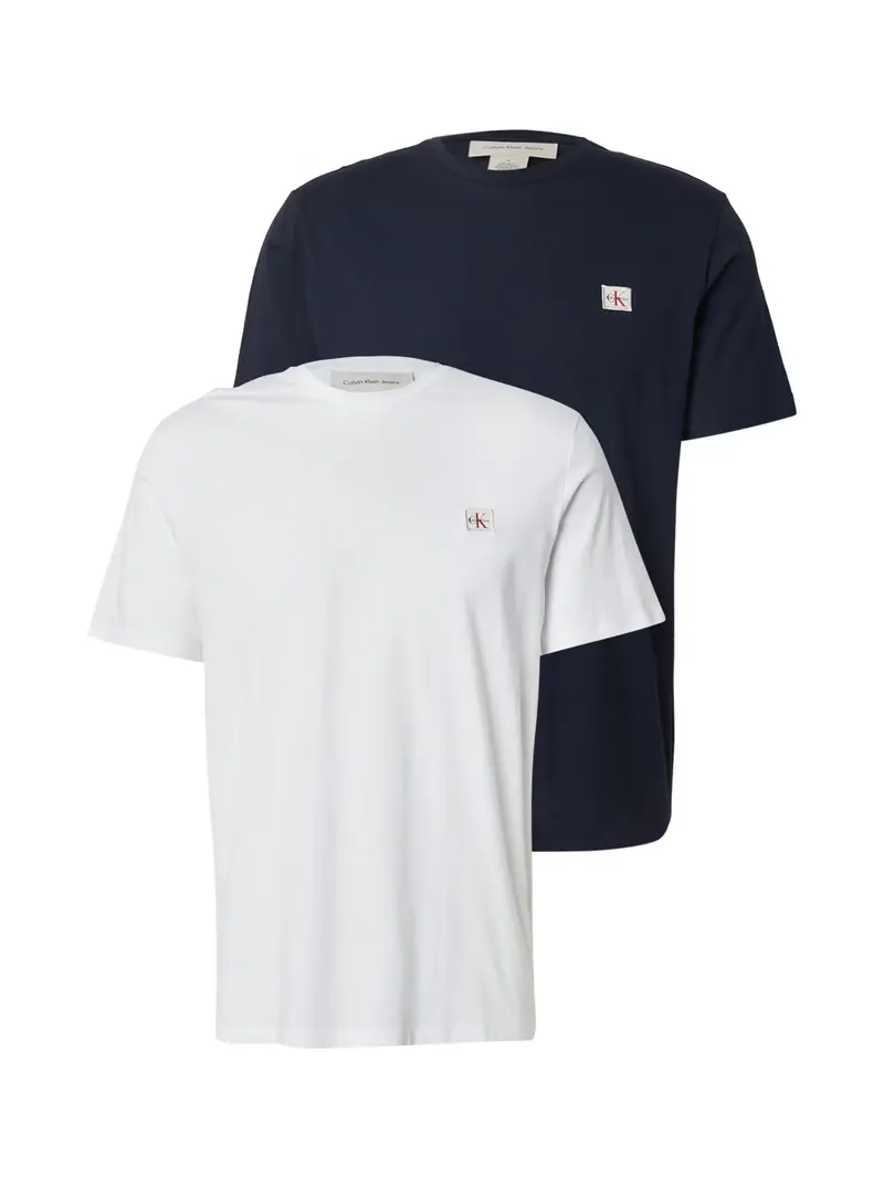 Maglietta blu scuro / bianco