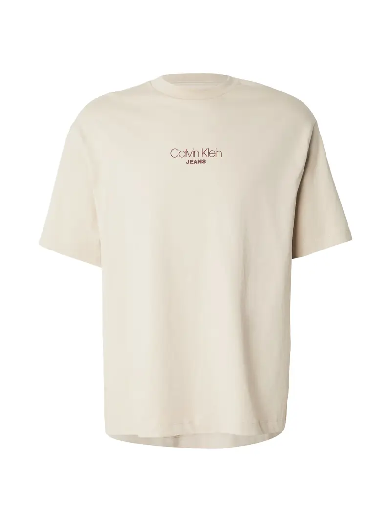 Maglietta cappuccino / borgogna