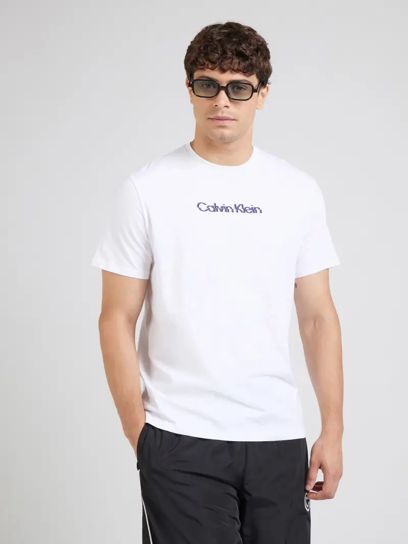 Maglietta CLASSIC blu violetto / rosso / nero / bianco miniatura 2