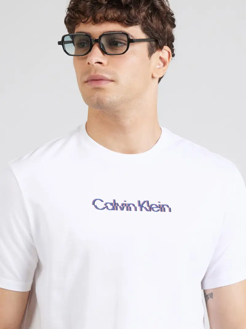 Maglietta CLASSIC blu violetto / rosso / nero / bianco miniatura 3