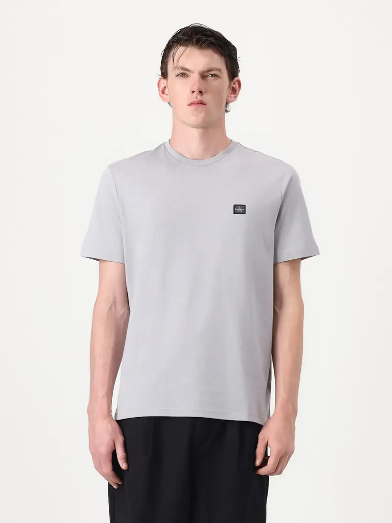 Maglietta grigio chiaro / nero miniatura 2