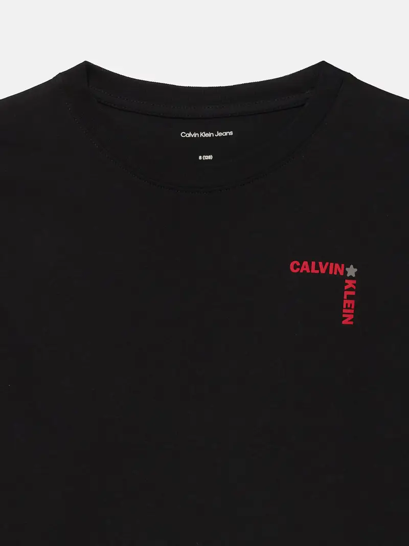 Maglietta grigio scuro / rosso / nero miniatura 3