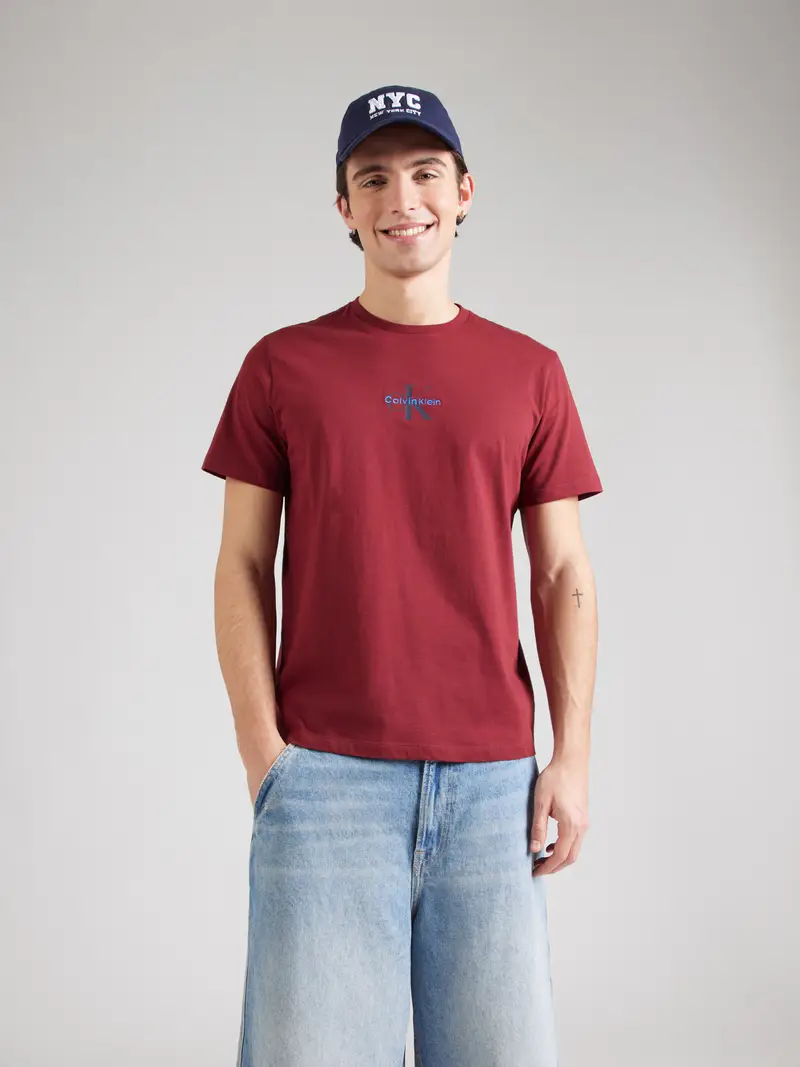 Maglietta marino / blu chiaro / rosso miniatura 2