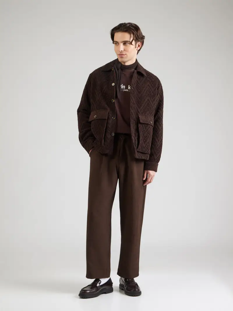 Maglietta 'NYC' marrone / bianco miniatura 3