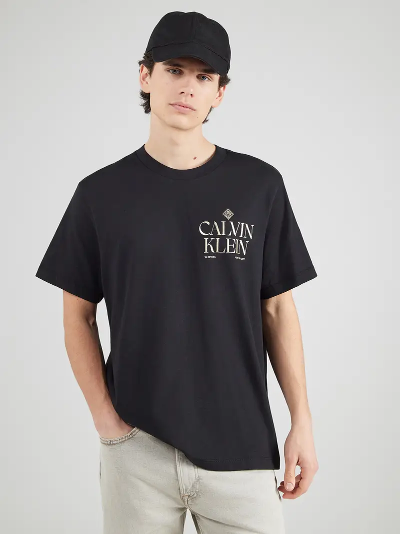 Maglietta oro / nero miniatura 3