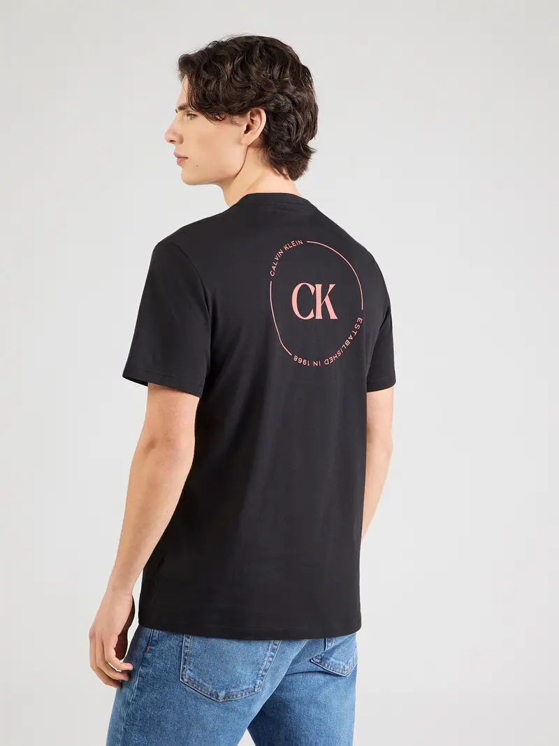 Maglietta rosa chiaro / nero miniatura 3