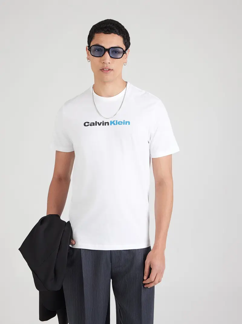 Maglietta WHOLESALE azzurro / nero / bianco miniatura 2