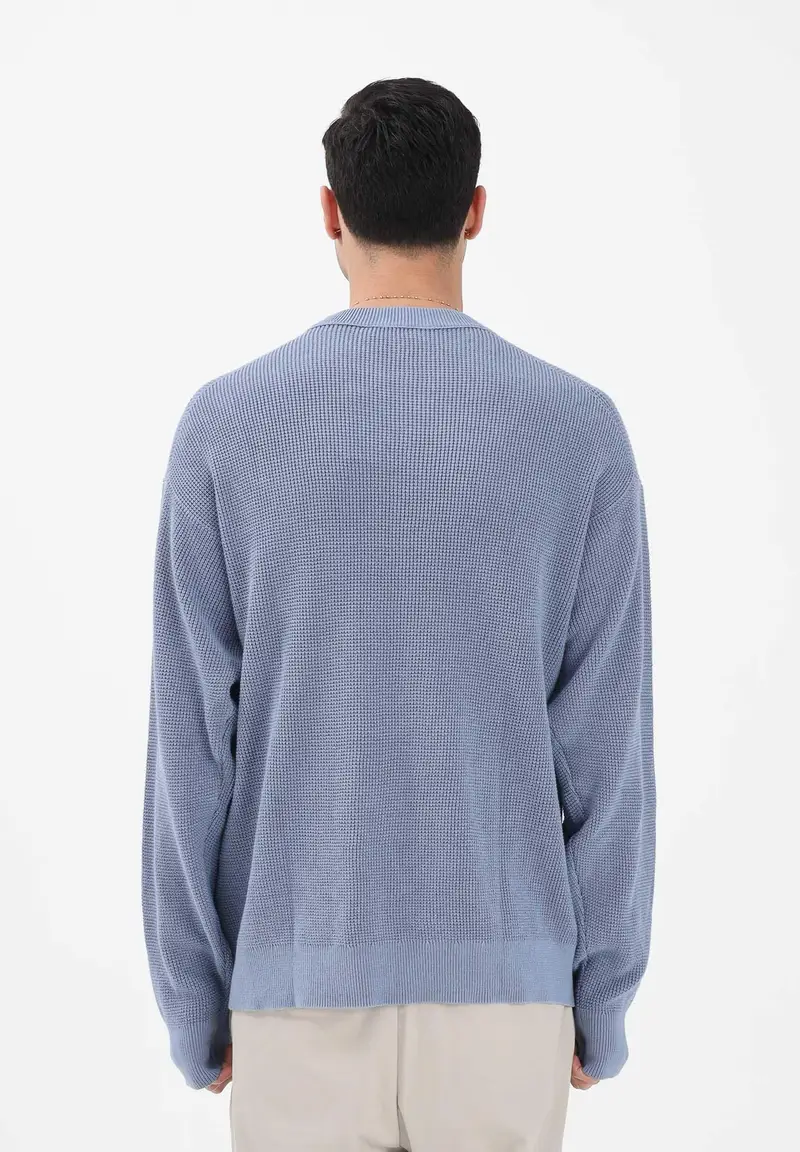 Maglioncino girocollo polvere da uomo miniatura 3