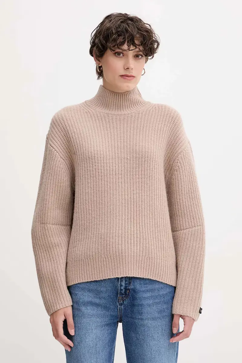 maglione con lana colore marrone LV044D329G