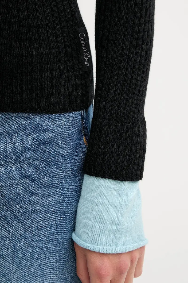 maglione con lana colore nero LV044D314G miniatura 5