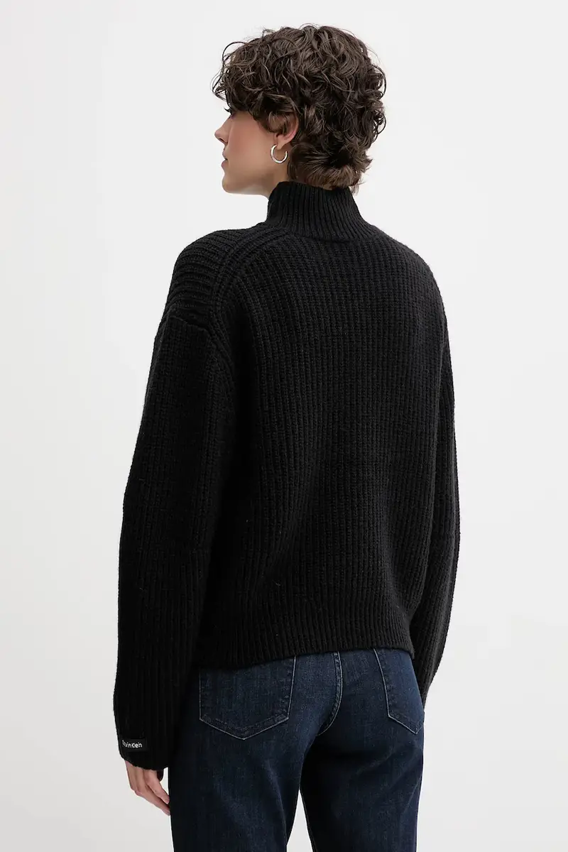 maglione con lana colore nero LV044D329G miniatura 3