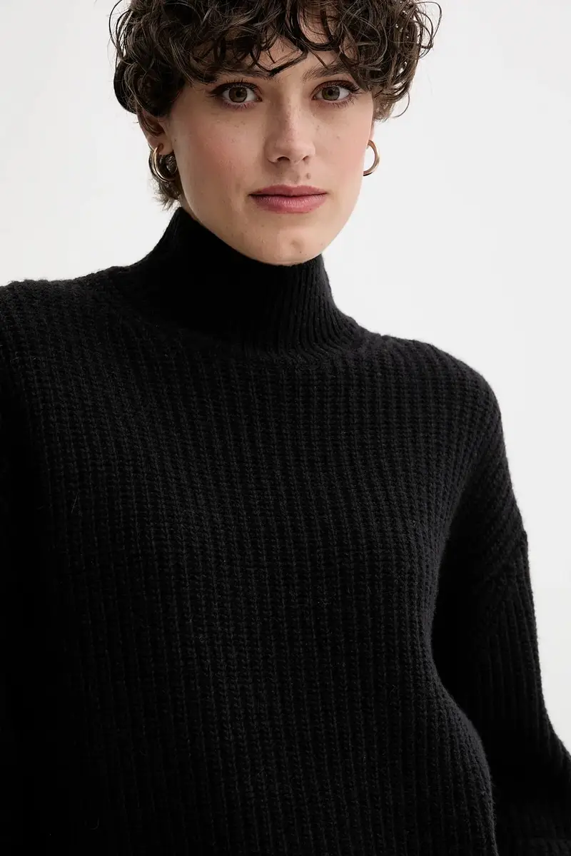 maglione con lana colore nero LV044D329G miniatura 4