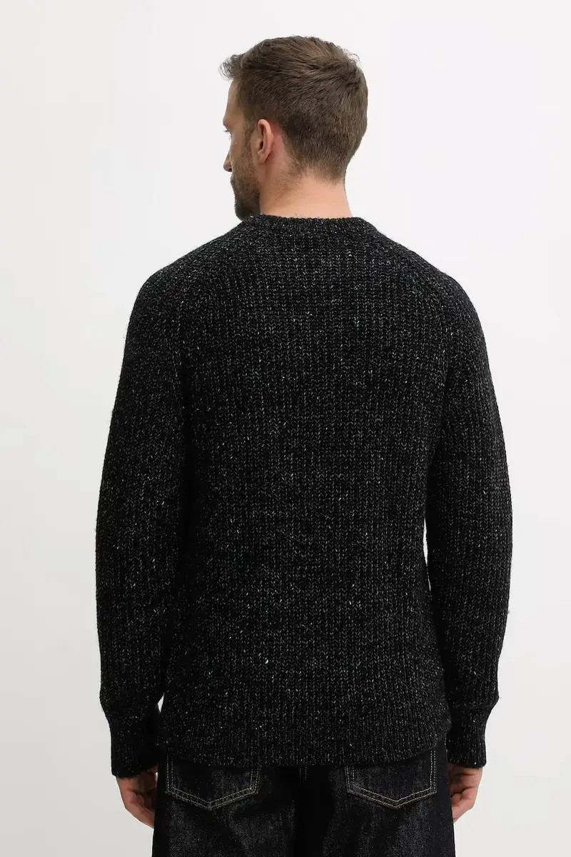 maglione con lana colore nero LV04RD311G miniatura 3