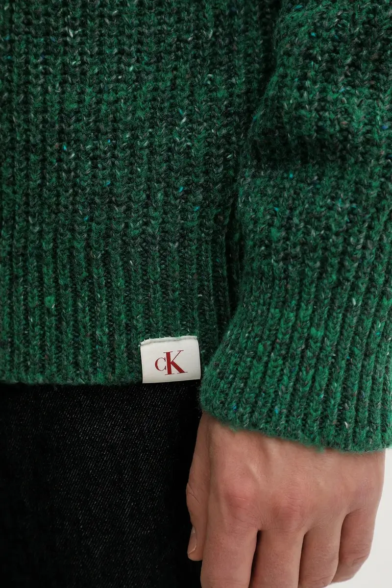 maglione con lana colore verde LV04RD311G miniatura 4