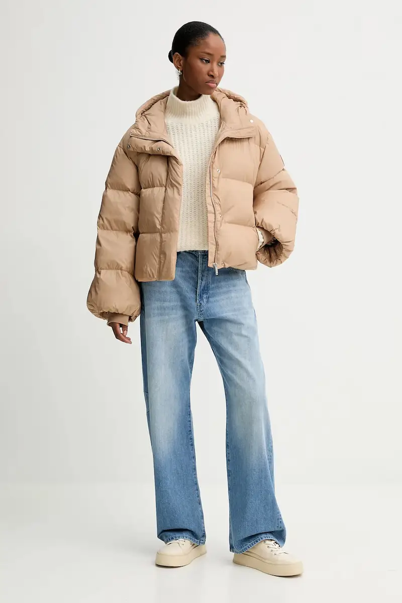 maglione donna colore beige LV044D361G miniatura 2