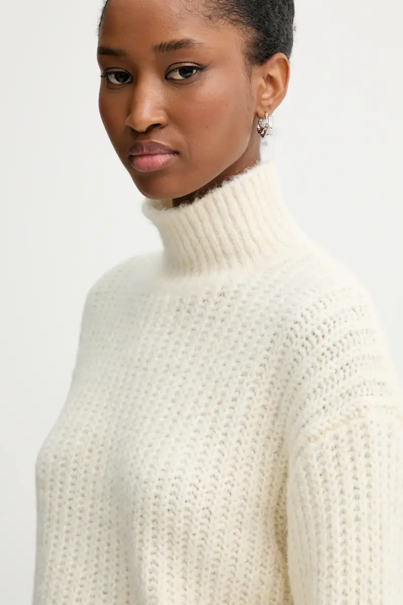 maglione donna colore beige LV044D361G miniatura 4