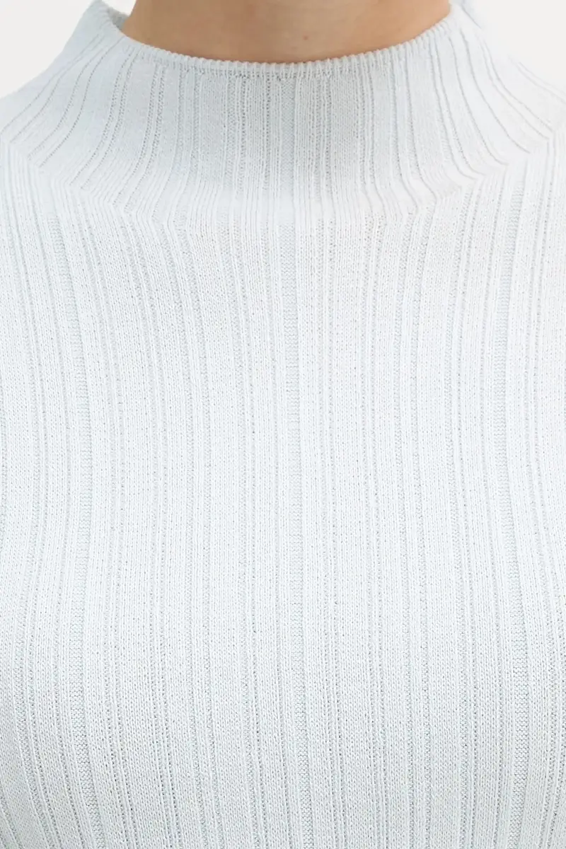 maglione donna colore blu LV044D348G miniatura 5