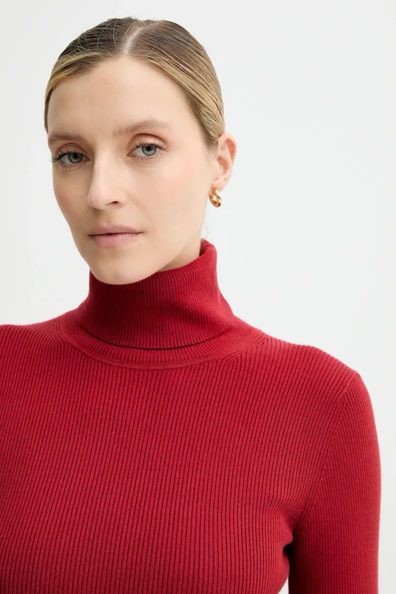 maglione donna colore granata LV047D350G miniatura 4