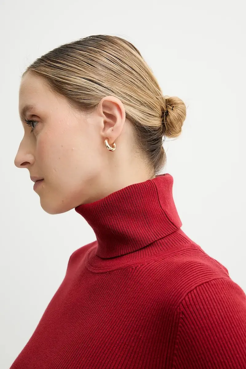 maglione donna colore granata LV047D350G miniatura 5