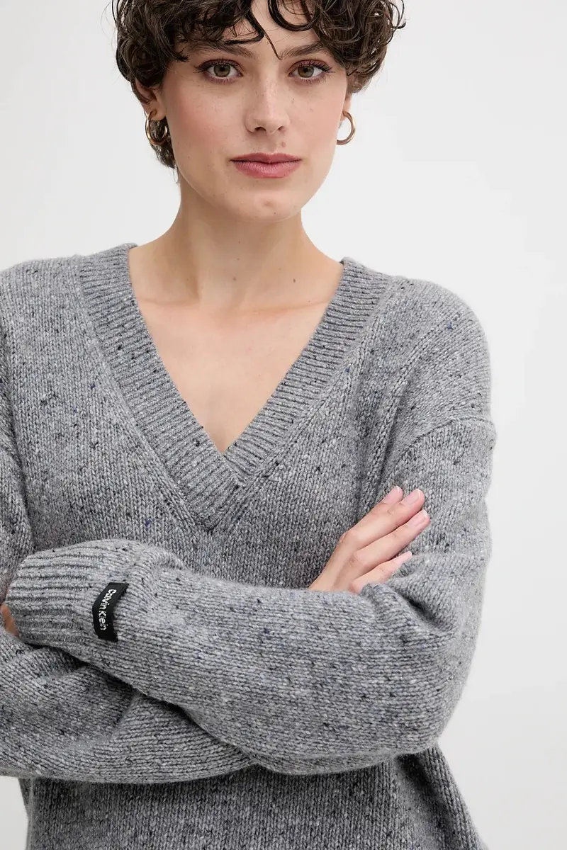 maglione donna colore grigio LV044D328G miniatura 4