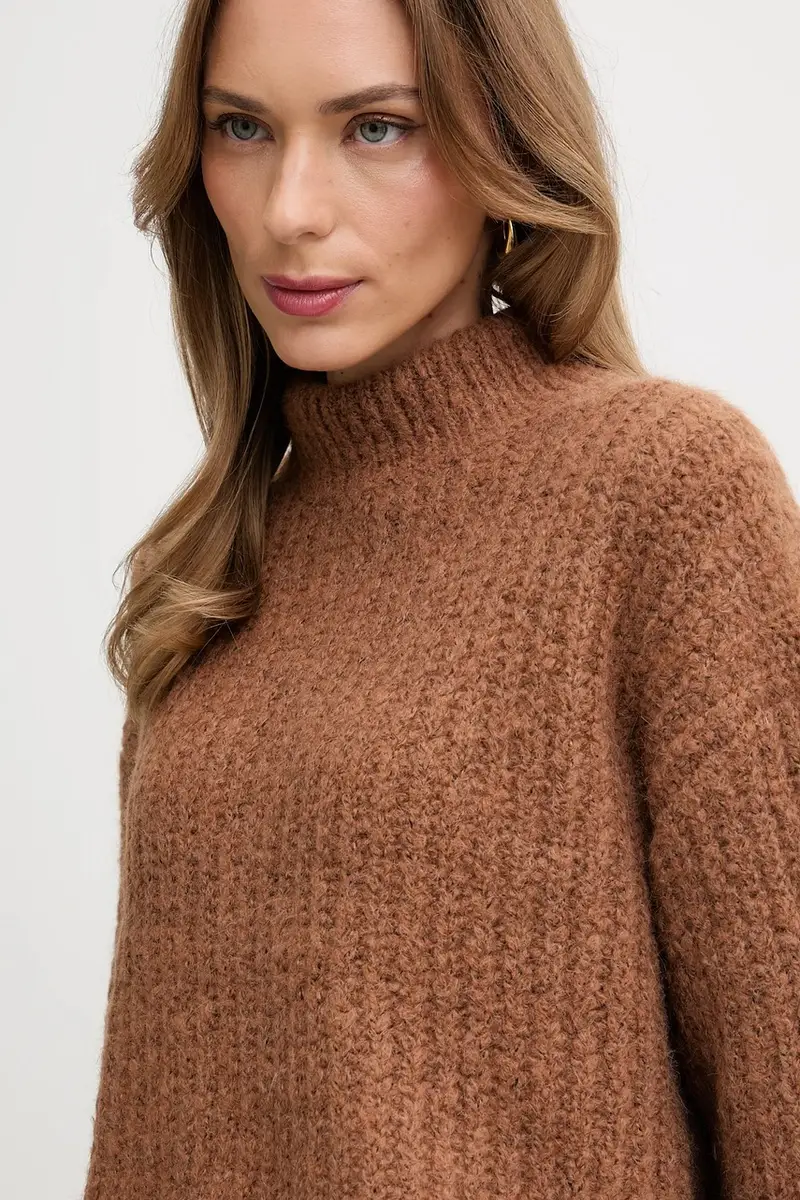 maglione donna colore marrone LV044D361G miniatura 4